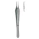 Micro Adson dressing forceps serrated 15cm 
