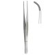 BOB Semken Dressing forceps curved, serrated 15cm