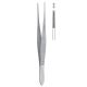 Gillies dressing forceps 15.5cm serrated