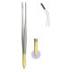 Cushing Dressing forceps 18cm angled w/ dissector end - Tungsten Carbide 