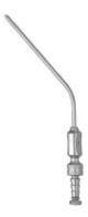 Frazier (Fergusson) suction cannula, angled, 12.5cm shaft - 12 FG