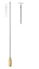 Liposuction cannula, 1 central hole, 2 lateral holes