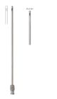 Liposuction cannula, 1 central hole leur lock connector, 5cm dia. 3mm leur lock