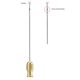 Toledo liposuction injection cannua, one central hole - 70 x 1.5mm dia. with leur lock