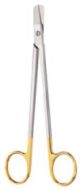 14.28.68 - TC wire and titanium mesh scissors straight 16cm 1 blade serrated
