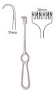 Kocher retractor 23cm - 6 Sharp Prongs, 9mm