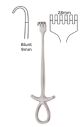Murphy retractor, ring handle - 6 rongeurs blunt 28mm 19.5cm