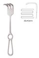 Billroth retractor 25cm - 3 prongs 35x43mm