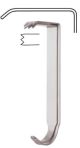 Hibbs retractor toothed edge 24cm - 25x80mm