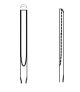 Lexer gouge 5mm Straight 25cm
