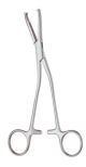 Dingman bone holding forceps 19cm, angled to side - Light pattern