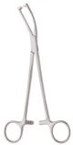 Jacobs vulsellum forceps 21cm, 6mm - curved sideways
