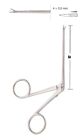 Micro ear forceps, 80mm - delicate with dismantable shaft: Smooth jaws, Straight, 4 x 0.5mm