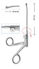 Ostrum antrum punch 10cm shaft, 2mm - Backwards cutting 360deg