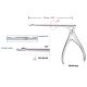 McKenty sphenoid bone punch throughcut, rotatable 360 deg - 2mm, 12cm