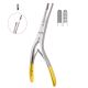 Gubisch-Rubin tungsten carbide septal morseliser forceps with protective guard 20cm - angled