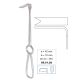 Obwegeser nasal spine retractor, 22cm Bifurcated blade, 10 x 42mm