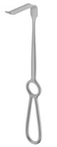 Obwegeser soft tissue retractor - curved up, 22.5cm - 7x25mm