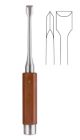 Obwegeser wedge osteotome w/ Novotex plastic handle, 22cm - 16mm