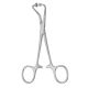 Backhaus towel clamp with ball & socket 14cm