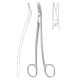 Dean tonsil scissors 17cm, 1 blade serrated - Black line