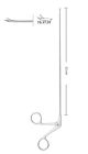 Laryngeal scissors 15 deg curved up 23cm