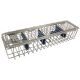 Scope sterilisation basket with extra silicone support - 290x80x52mm