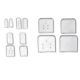 Osteotome, tip guard, vented, clear, 25x25mm 