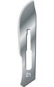 Scalpel blade, exchangeable, sterile figure 21 - rounded blade