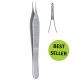 Micro Adson delicate dressing forceps serrated - 12cm