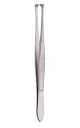 Graefe fixation tissue grasping forceps, 11cm - Straight with catch