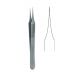 Micro 2000 forceps straight 10.5cm with flat serrated handles