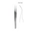 Micro 2000 forceps - serrated handles, soft spring tension - Curved