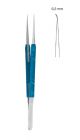 Micro 2000 forceps - 15cm, Curved 0.2mm Sharp