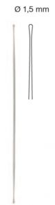 Double ended probe, stainless steel dia. 1.5mm 25cm