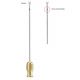 Toledo liposuction injection cannua, one central hole - 70 x 1.5mm dia. with leur lock