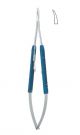 Micro 2000 needle holder - Curved with catch and diamond coating 18cm
