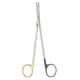 14.06.84 - Tungsten Carbide ligature scissors with micro serration and TC edges -  14.5cm curved. General Surgery Instruments, Suture Instruments