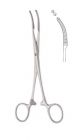 Mikulicz peritoneum forceps 1x2 teeth 18cm with screw joint - curved
