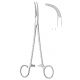 17.21.55 - Schnidt (Boettcher) artery and tonsil dissecting forceps 19cm, 1 open handle ring - strong curve. General Surgery Instruments, Forceps, Hemostatic, Dissecting Forceps, Bulldog Clamps