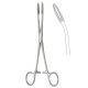 Maier dressing forceps with catch, box lock - 26cm curved
