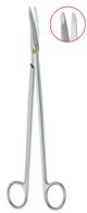 Gorney facelift dissecting scissors flat tips, curved 17cm - Tungsten Carbide 