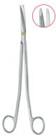 Gorney Freeman facelift dissecting scissors flat tips, curved 19cm - Tungsten Carbide 