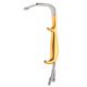 23.76.05  - Tebbetts retractor with fibre optic illumination and irrigation tube - 190x30mm