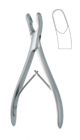Luer bone rongeur, 18cm, jaws 10mm wide, heavy pattern - curved