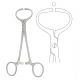 Fixation clamp for spermatic cord, 14.5cm