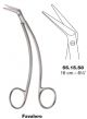 55.15.58 - Favaloro vascular scissors sidewards curved 6cm. Cardiovascular and Thoracic Surgery Instruments, Cardiovascular Vascular Scissors
