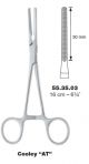  Cooley AT cardiovascular patent ductus clamp - Straight 16cm 