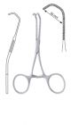 Neonatal AT cardiovascular clamp, square curved jaws - Medium 12cm
