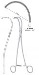 DeBakey AT aorta vascular clamp - curved, round clamp - 26.5cm